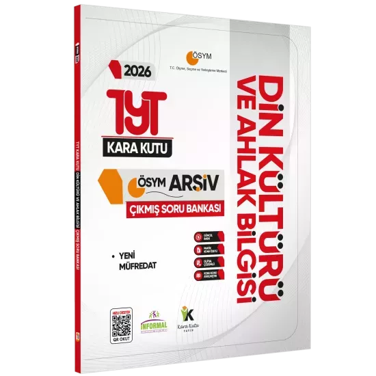 2026 YKS-TYT DİN KÜLTÜRÜ ve AHLAK BİLGİSİ Kara Kutu Çıkmış Soru Bankası Konu Özetli Dijital Çözümlü