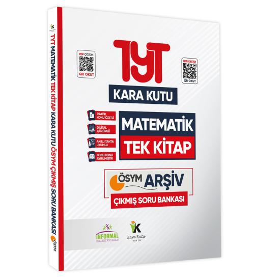YKS-TYT Matematik Kara Kutu TEK KİTAP Dijital Çözümlü Konu Özetli ÖSYM Çıkmış Soru Bankası