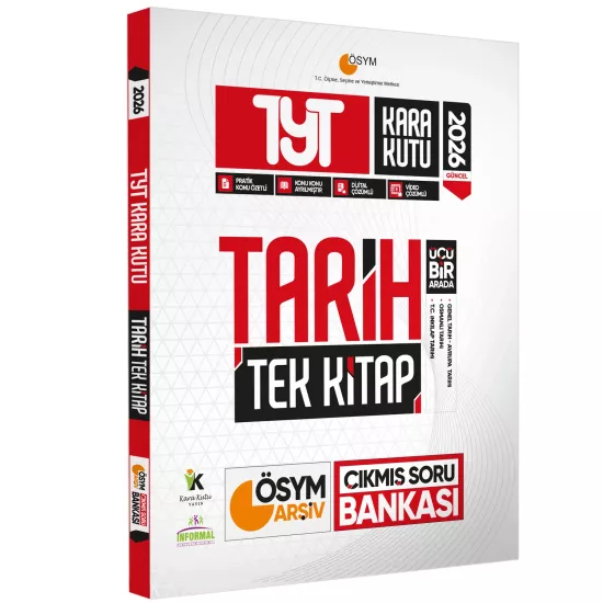 2026 TYT Yeni Sistem Sayısal-TM Tarih Kara Kutu ÖSYM ARŞİV Çıkmış Soru Bankası Konu Özetli Çözümlü