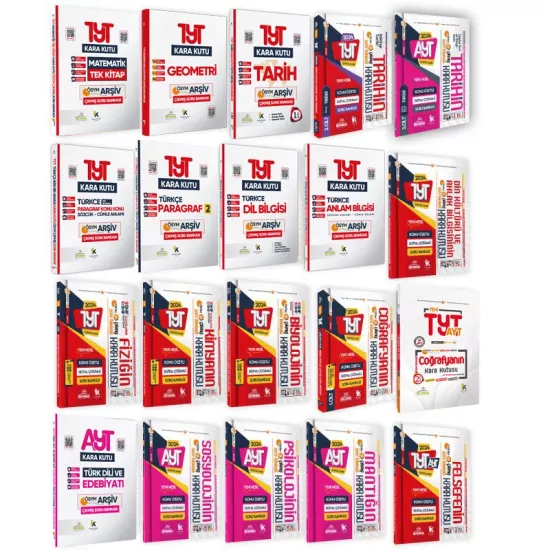 YKS-TYT-AYTnin Kara Kutusu SÖZEL Altın Set Paket Konu Özetli Dijtal Çözümlü Çıkmış Soru Bankası