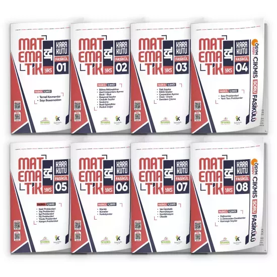 2026 YKS-TYT MATEMATİK Kara Kutu 8li Fasikül SETİ ÖSYM Çıkmış Soru Bankası Çözümlü Modüler PAKET