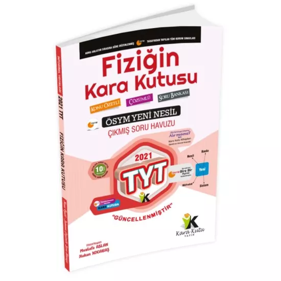 YKS TYT Fizik Kara Kutu Yeni Nesil Konu Özetli Tamamı Çözümlü ÖSYM Arşivi Çıkmış Soru Bankası