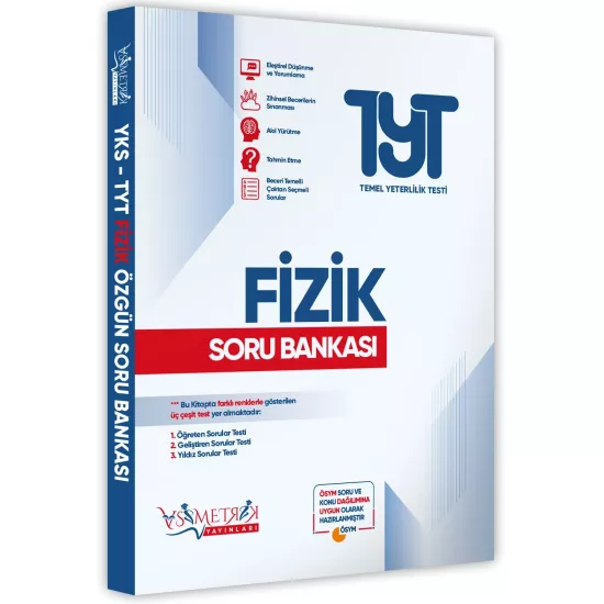 TYT FİZİK Özgün Soru Bankası Asimetrik Yayınları 