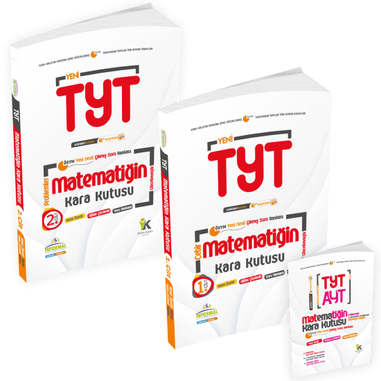 YKS-TYT Matematiğin Kara Kutusu 1.ve 2.Cilt Konu Özetli D.Çözümlü ÖSYM Soru Bankası SET PAKET