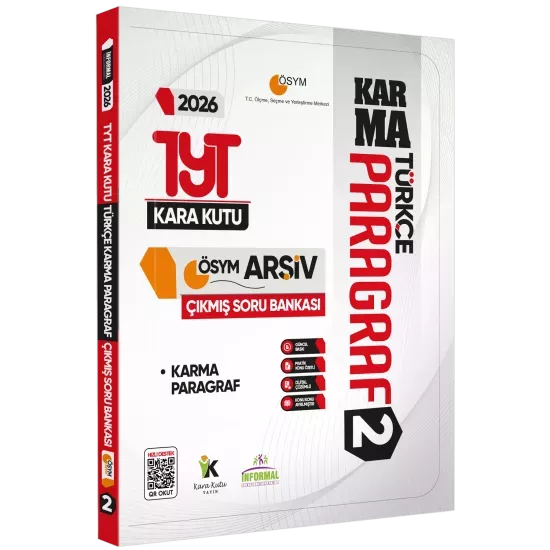 2026 YKS-TYT Kara Kutu PARAGRAF ve PROBLEMLER ÖSYM Çıkmış Soru Bankası 2li Set Konu Özetli Çözümlü