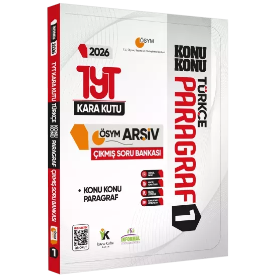 2026 YKS-TYT Türkçenin Kara Kutusu PARAGRAF 1 KONU KONU ÖSYM Çıkmış Soru Bankası Konu Özetli Çözümlü