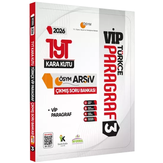 2026 YKS-TYT Türkçenin Kara Kutusu PARAGRAF 3 VİP ÖSYM Çıkmış Soru Havuzu Bankası Dijital Çözümlü