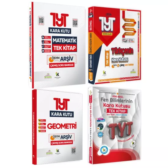 YKS-TYTnin Kara Kutusu SAYISAL SÜPER EKONOMİK SET PAKET Konu Ö. D. Çözümlü Çıkmış Soru Bankası