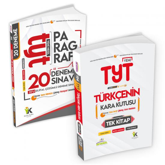 2024 YKS-TYT Kara Kutu TÜRKÇE TEK KİTAP Soru Bankası ve PARAGRAF Denemesi Dijital Çözümlü 2li Set