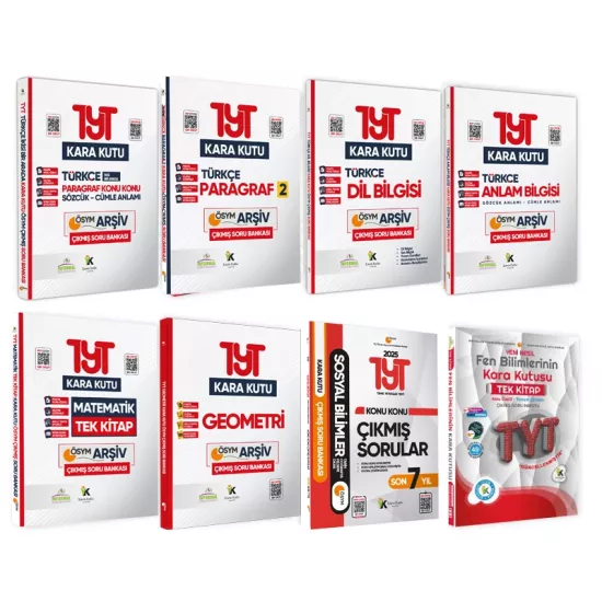 2024 YKS-TYTnin Kara Kutusu TM(EŞİT AĞIRLIK) EKONOMİK SET PAKET Konu Ö.Dijital Çözümlü Soru Bankası