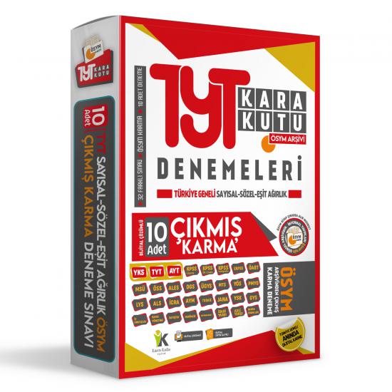 2024 TYT ÖSYM Çıkmış Karma Kara kutu Sayısal-Sözel-Eşit Ağırlık TG 10lu D. Çözümlü Deneme PAKETİ