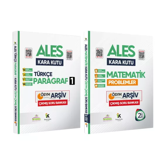 ALES Paragraf ve Problemler Kara Kutu Konu Özetli D. Çözümlü ÖSYM Çıkmış Soru Bankası 2li Set