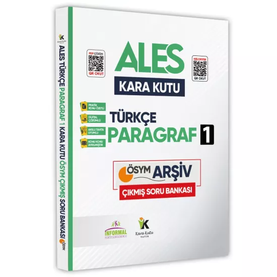 ALES Paragraf ve Problemler Kara Kutu Konu Özetli D. Çözümlü ÖSYM Çıkmış Soru Bankası 2li Set