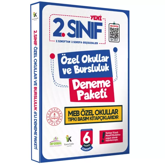 2.Sınıf Özel Okullar ve Bursluluk Hazırlık MEB Tıpkı Basım Deneme 6lı Fasikül SETİ