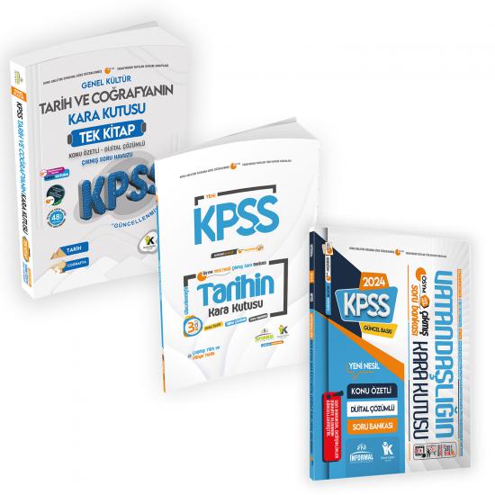 KPSS Genel Kültürün Kara Kutusu Tek Kitap Konu Özetli Dijital Çözümlü Soru Bankası