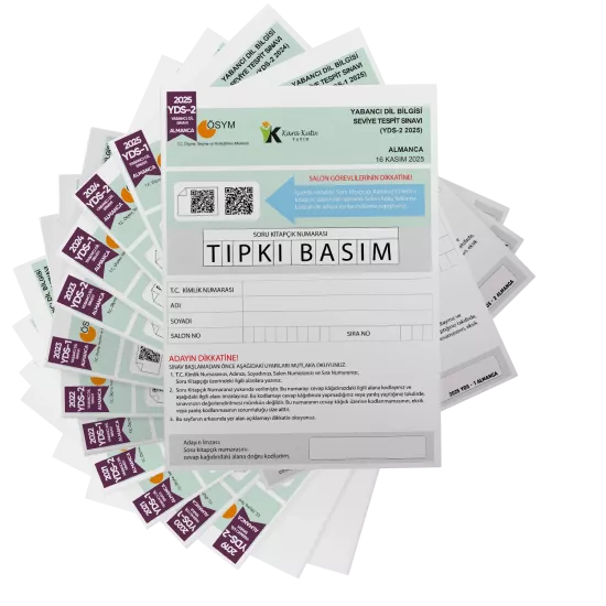 2026 YDS Almanca ÖSYM Tıpkı Basım Çıkmış Soru Deneme Paketi 12li Fasikül SETİ