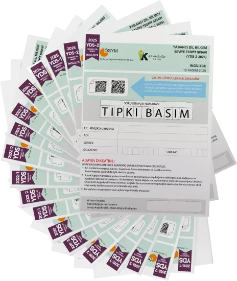 2026 YDS İngilizce ÖSYM Tıpkı Basım Çıkmış Soru 18li Deneme Paketi Video/PDF Çözümlü Türkiye Geneli