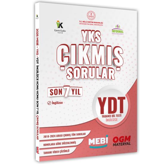 2025 YKS-YDT MEBİ İngilizce Yeni Nesil Çıkmış Soru Bankası Konu Konu Son 7 Yıl Dijital Çözümlü