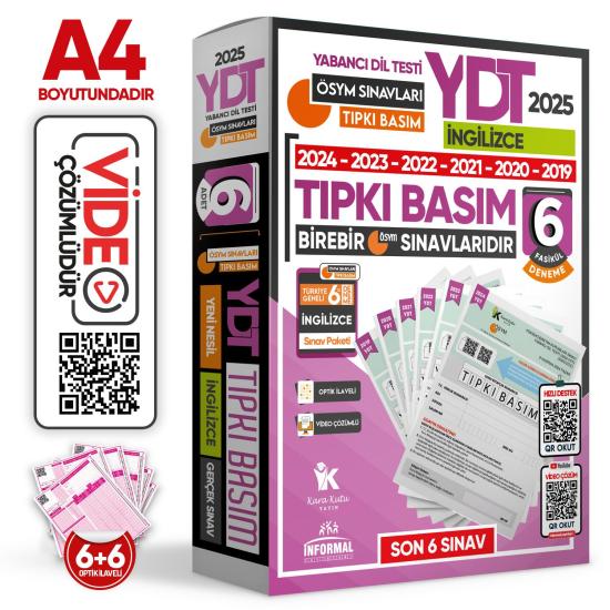 2026 YKS YDT (Yabancı Dil Testi) İngilizce Tıpkı Basım 8li Paket ve Özgün 5 Deneme Sınavı 2li Set