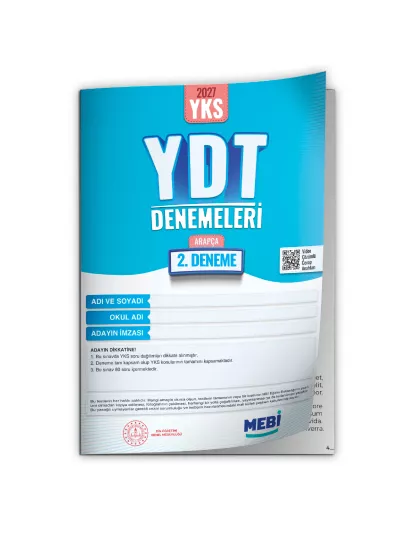 2027 YDT ARAPÇA MEBi-OGM ONLİNE Türkiye Geneli 2. Deneme Büyük Boy RENKLİ BASKI ÜCRETİ