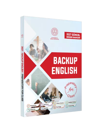 2027 YDT MEBİ İngilizce Hazırlık Sınıfı Backup English Konu Anlatımlı Soru Bankası BASKI ÜCRETİ