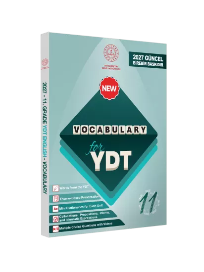 2027 YDT MEBİ İngilizce 11.Sınıf Vocabulary Kelime Bilgisi Soru Bankası Kitabı Çözümlü BASKI ÜCRETİ