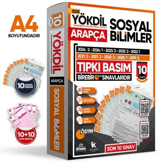 2025 YÖKDİL Arapça SOSYAL BİLİMLER ÖSYM Çıkmış Soru Tıpkı Basım 10lu Deneme Paketi Türkiye Geneli