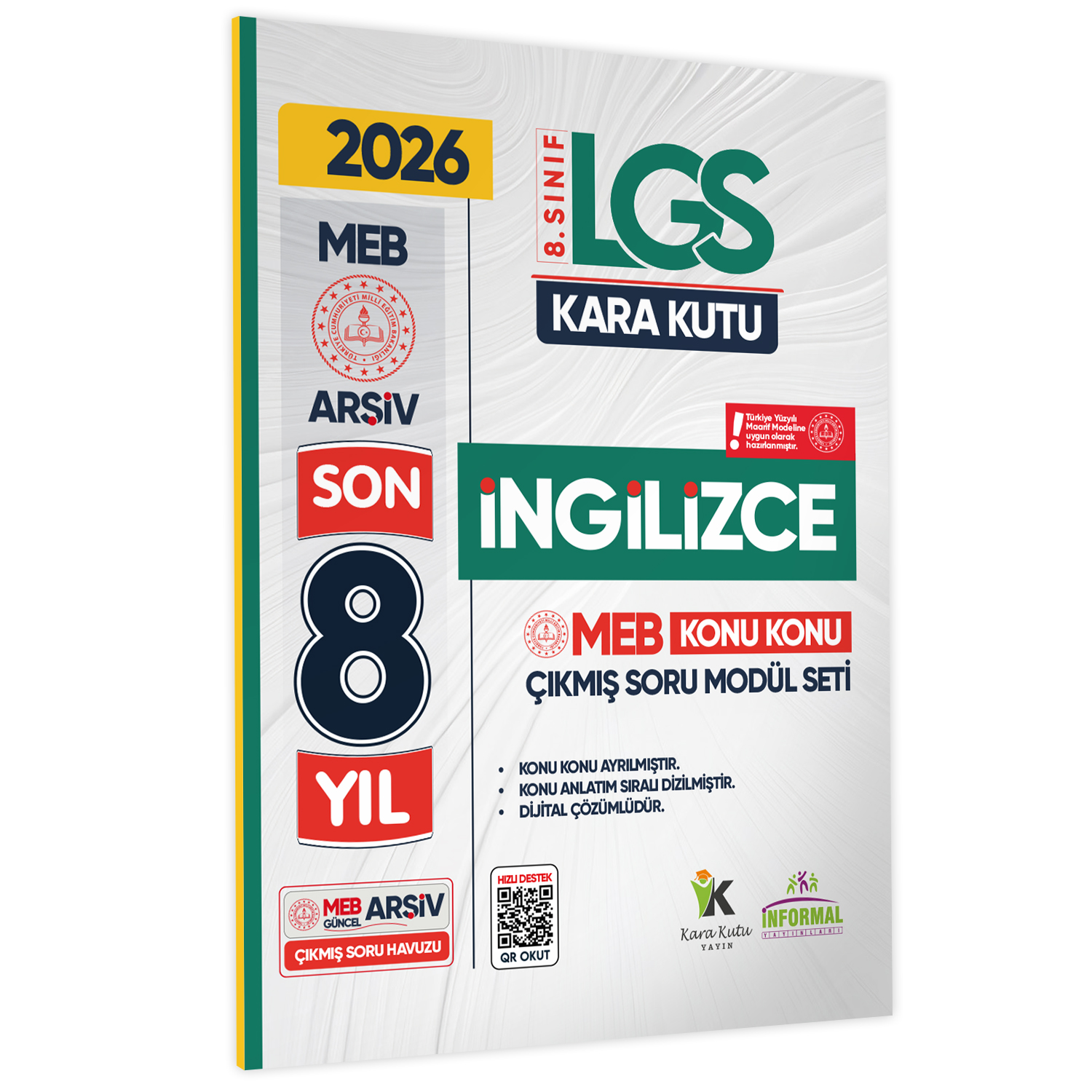 2026 LGS 8.Sınıf İNGİLİZCE Karakutu MEB Çıkmış Soru Modülü Video/PDF Çözümlü Konu Konu Son 8 Yıl