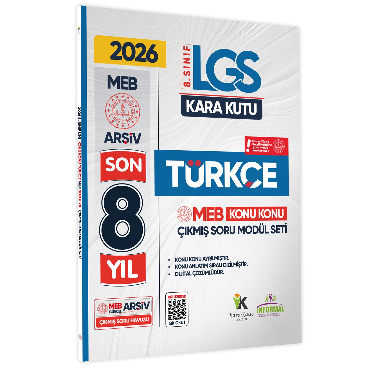 2026 LGS 8.Sınıf TÜRKÇE Karakutu MEB Çıkmış Soru Modülü Video/PDF Çözümlü Konu Konu Son 8 Yıl