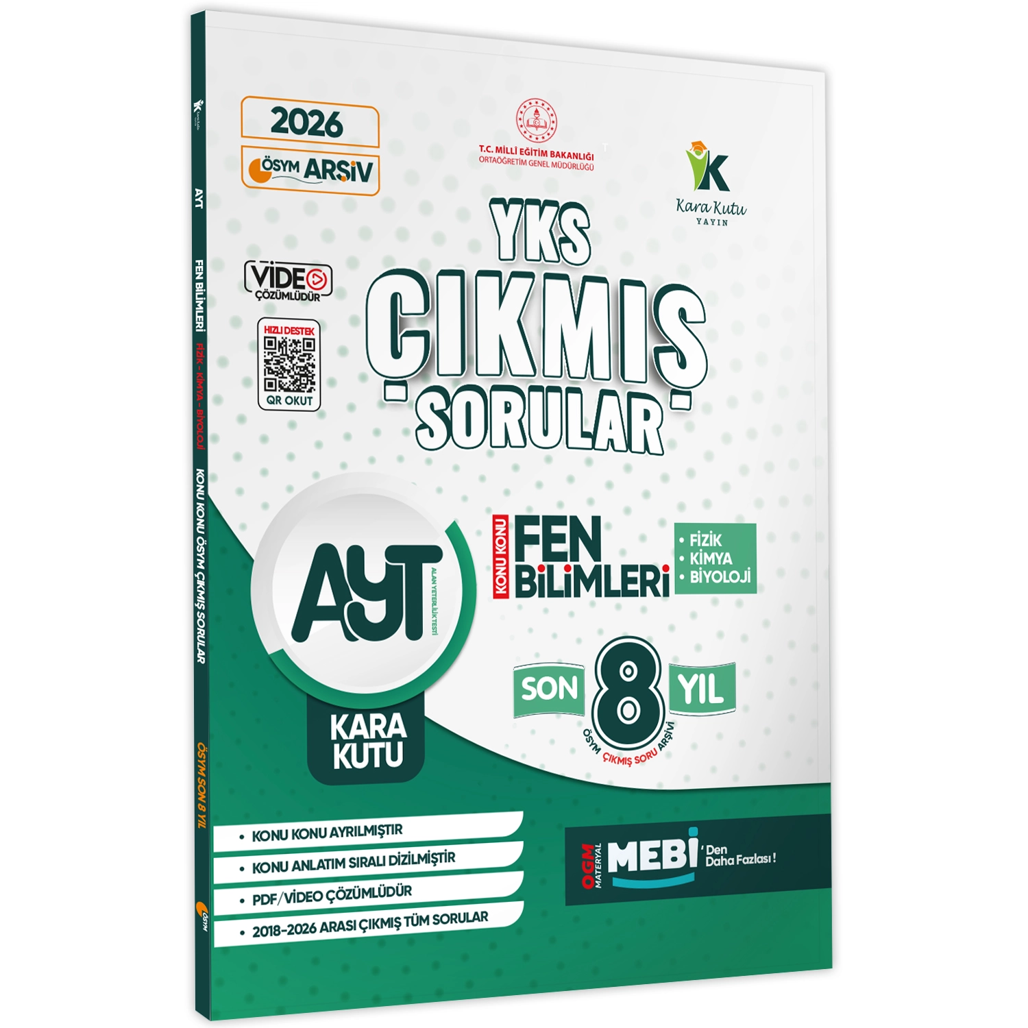 2026 TYT ve AYT FEN Bilimleri Karakutu ÖSYM Çıkmış Soru Bankası 2li Set Çözümlü Konu Konu Son 8 Yıl