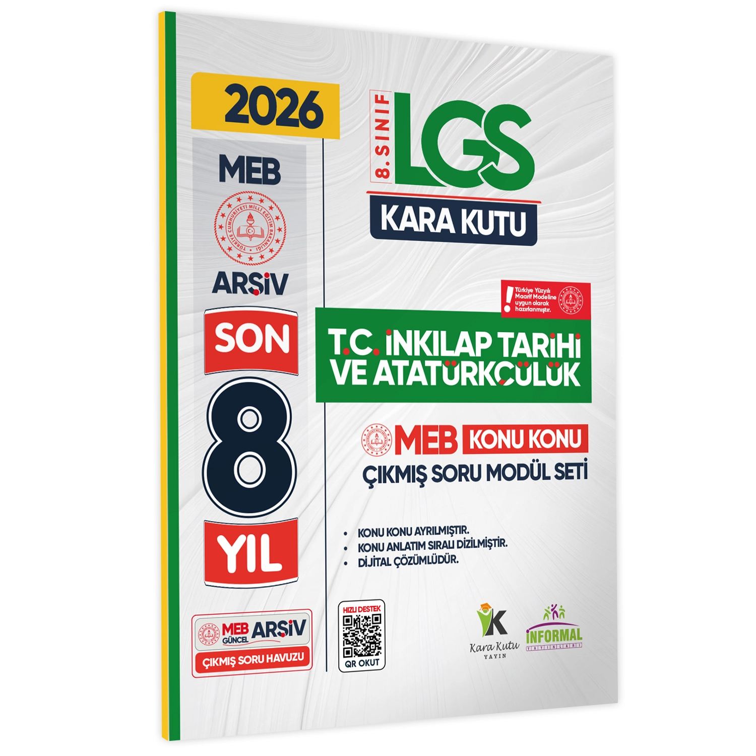 2026 LGS 8.Sınıf Karakutu MEB Çıkmış Soru Modül SET Konu Konu Son 8 Yıl 6lı Video/PDF Çözümlü Set