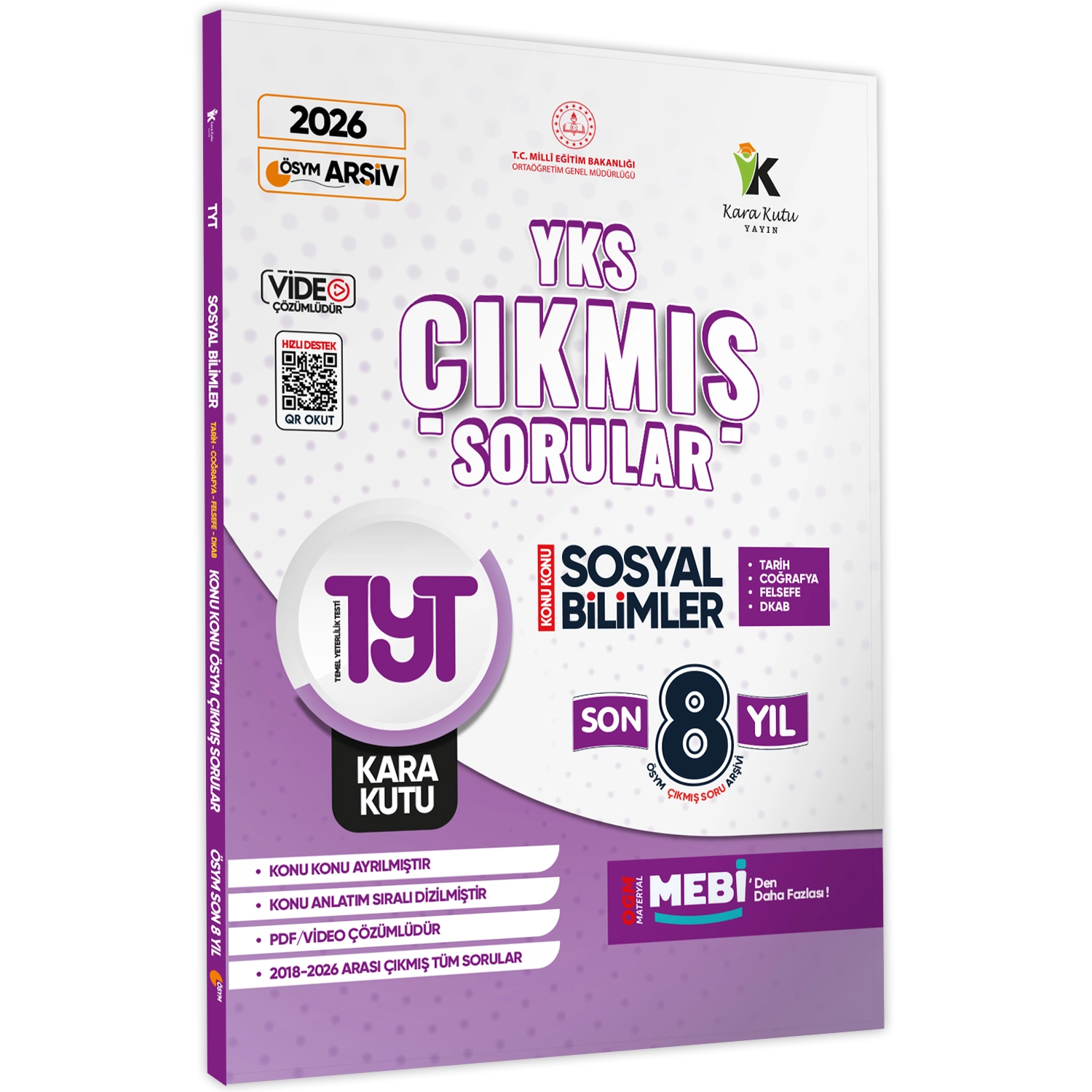 2026 YKS-TYT Sosyal Bilimler Kara Kutu ÖSYM Çıkmış Soru Konu Konu Son 8 Yıl Video/PDF Çözümlü
