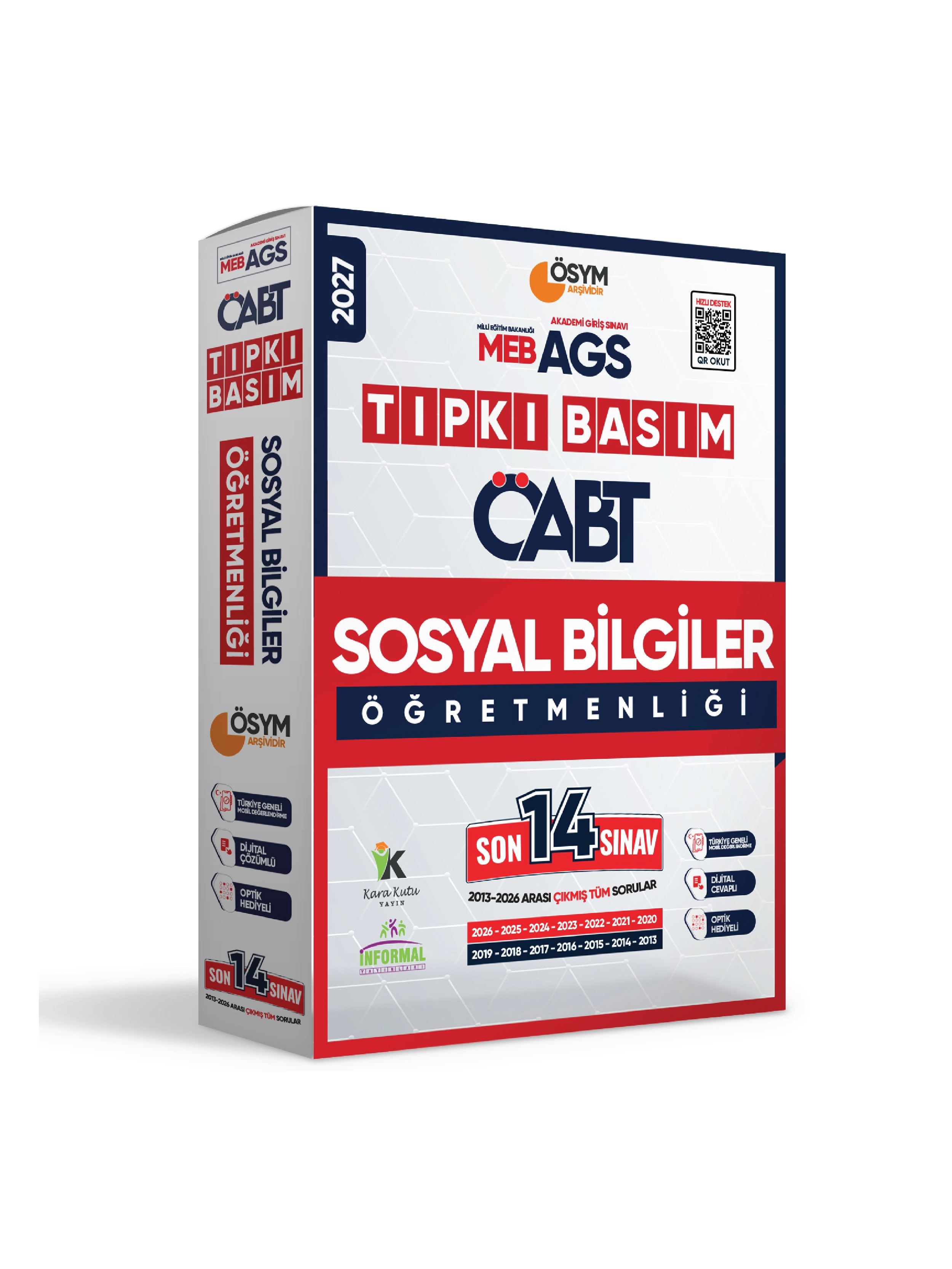 2027 MEB-AGS ÖABT Sosyal Bilgiler Öğretmenliği ÖSYM Tıpkı Basım