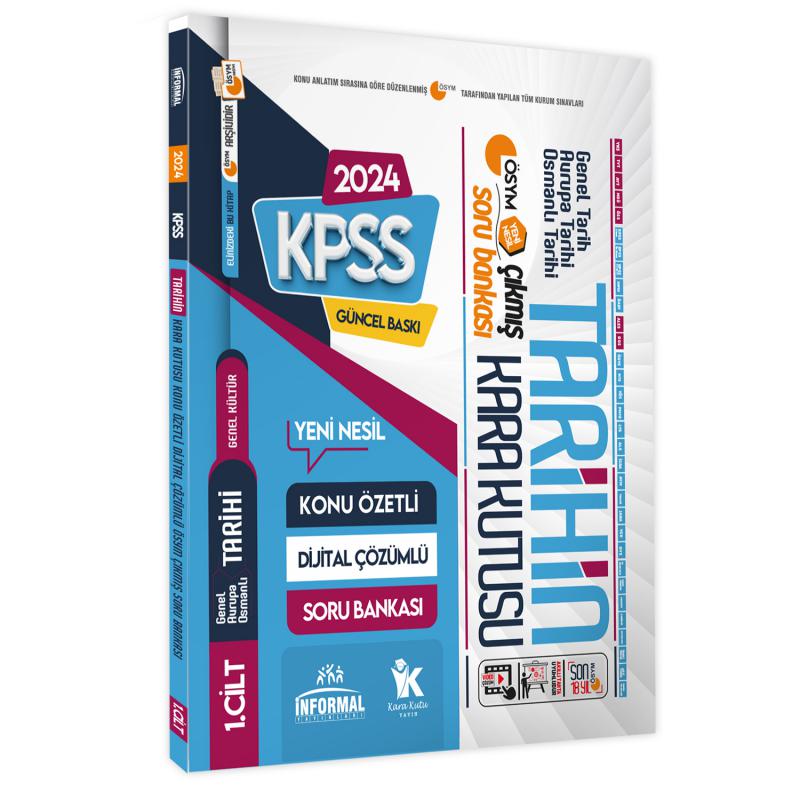 KPSS Tarihin Kara Kutusu 3lü Modüler ÖSYM Çıkmış Soru Bankası Dijital Çözümlü Konu Özetli