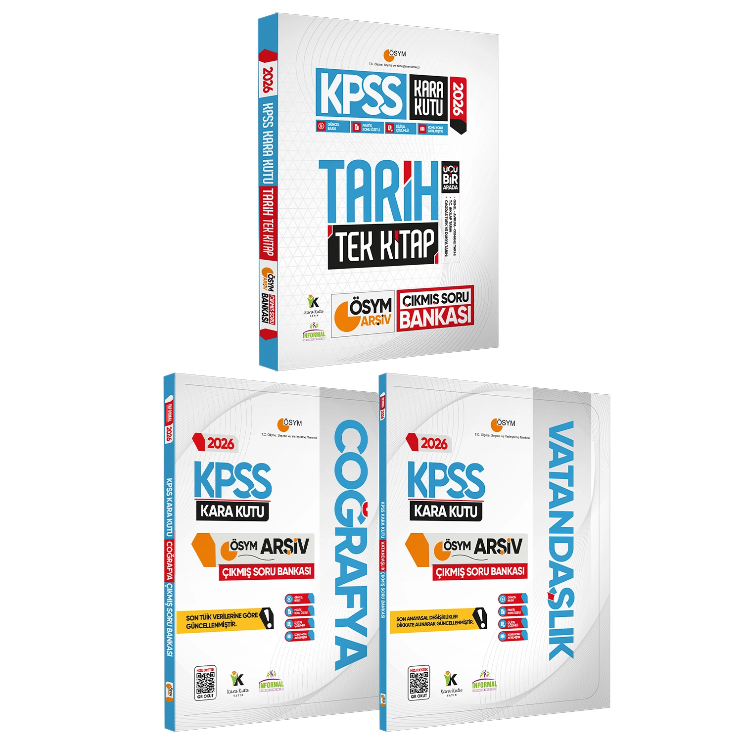2026 KPSS Kara Kutu Genel Kültür TEKLİ KİTAP SET Çıkmış Soru Bankası Konu Özetli Dijital Çözümlü