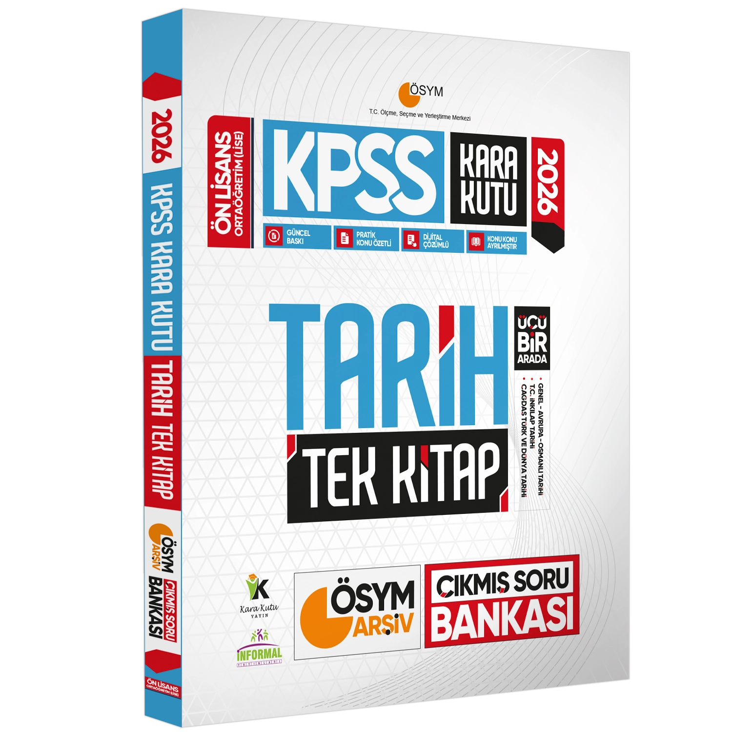 2026 KPSS Önlisans GK Kara Kutu TEKLİ KİTAP SET ÖSYM Çıkmış Soru Bankası Konu Özetli Dijital Çözümlü