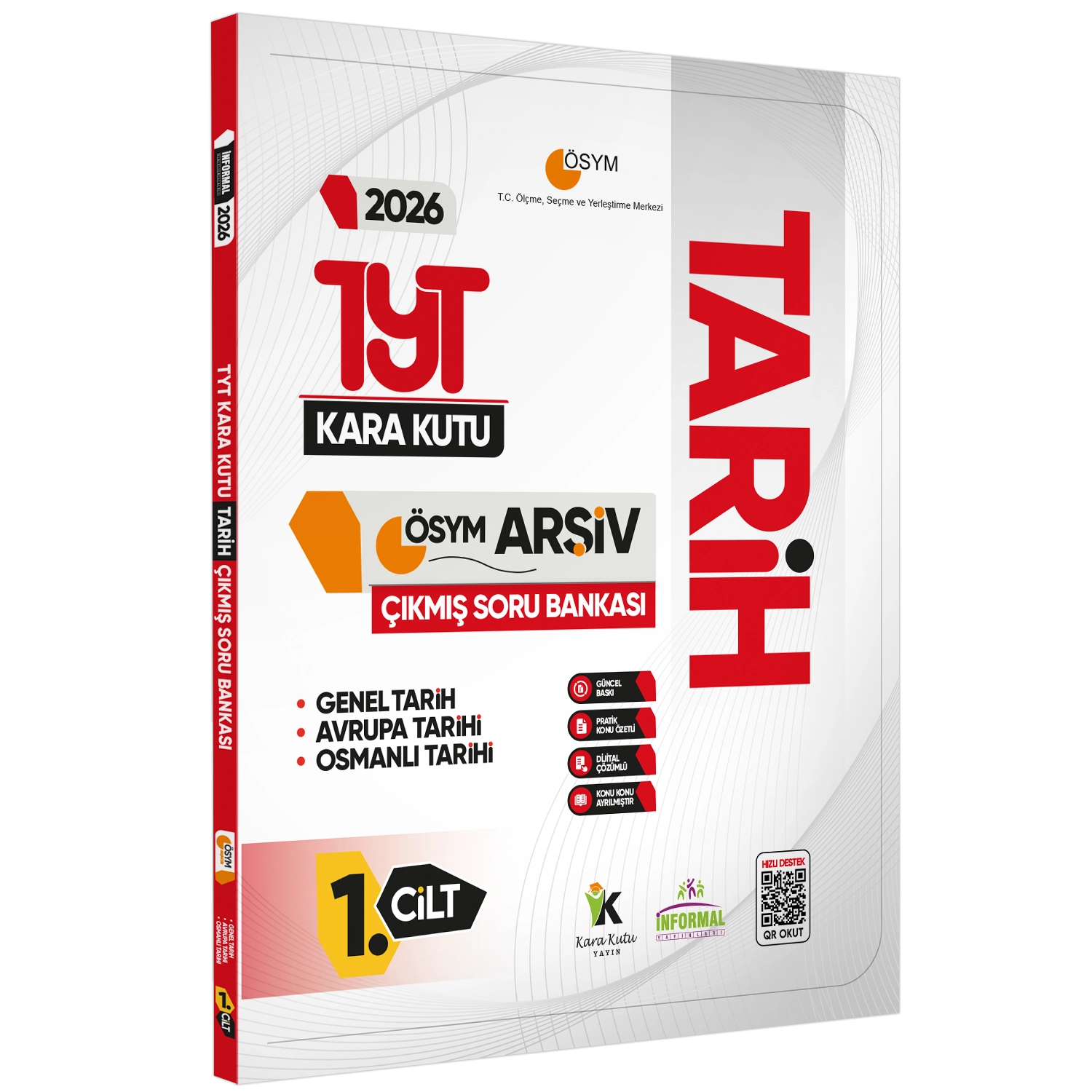 2026 TYT Kara Kutu ÖSYM Çıkmış Soru Bankası TM (EŞİT AĞIRLIK) ALTIN SET Konu Özetli Dijital Çözüm