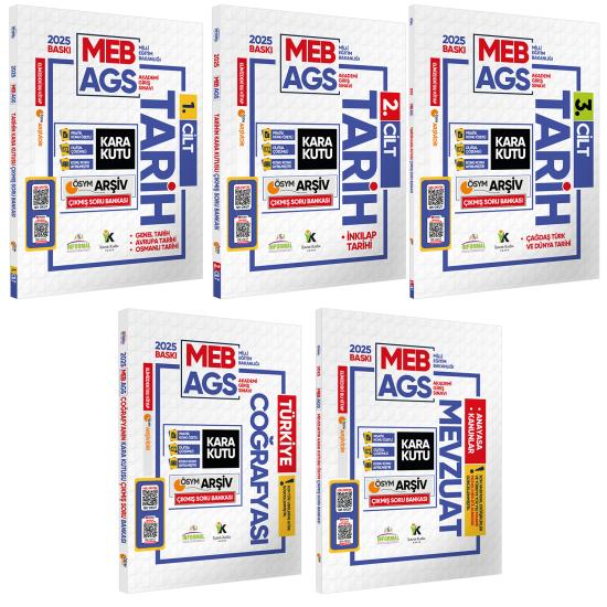 2025 MEB-AGS Kara Kutu ÖSYM Çıkmış Soru Bankası FULL ALTIN PAKET SETİ Konu Özetli Dijital Çözümlü