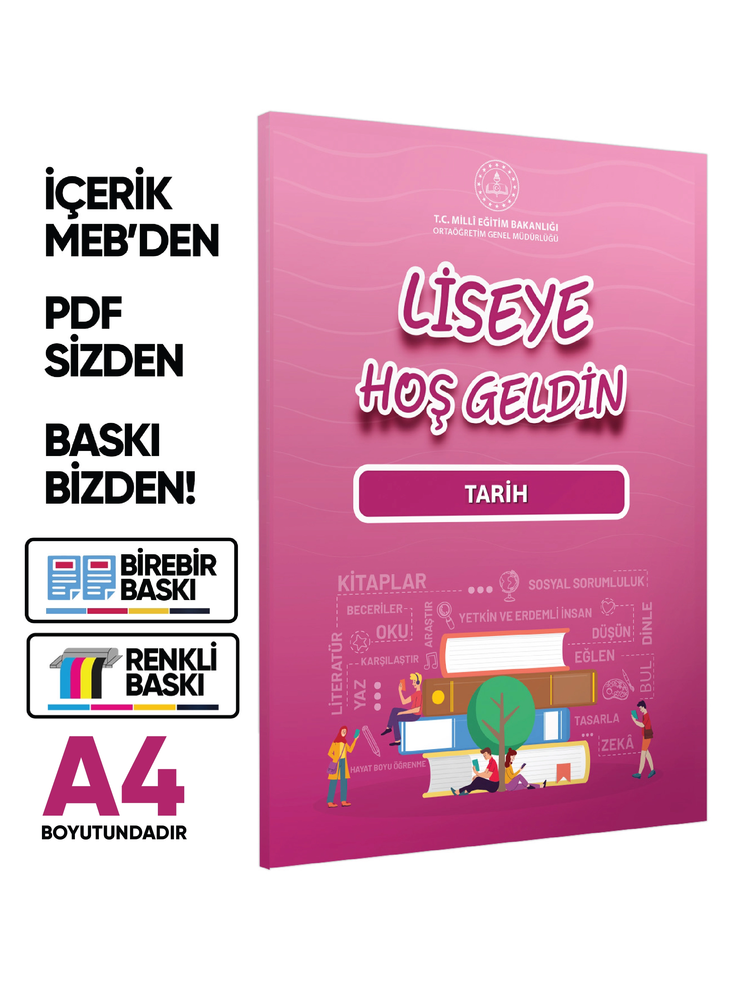 2027 MEBİ 11.Sınıf Maarif Modeli Yeni Müfredat LİSEYE HOŞGELDİN Tarih Kitabı BASKI ÜCRETİ
