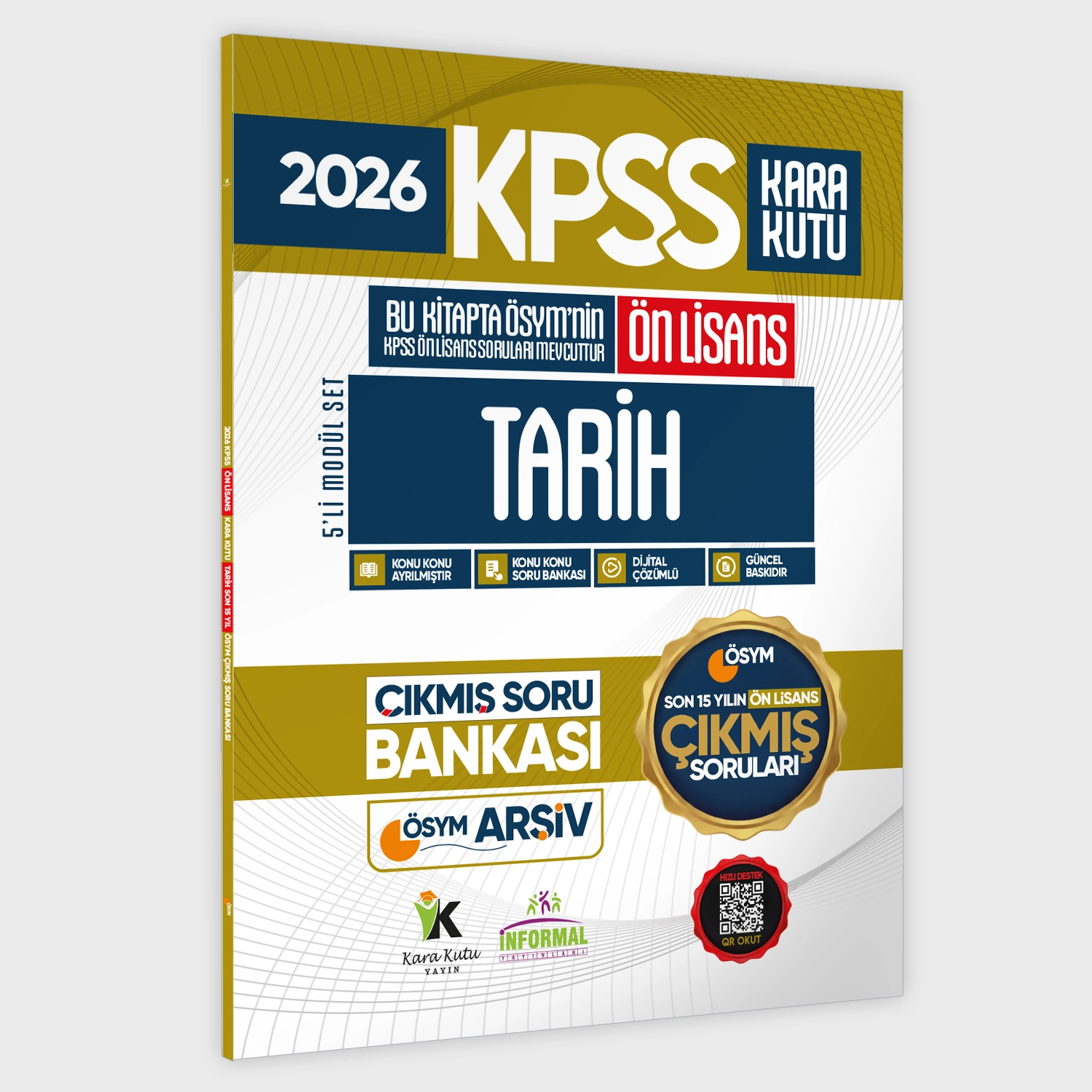 2026 FULLÖnLisans KPSS Kara Kutu ÖSYM Çıkmış Soru Bankası 5li Modül Set Son 15 Yıl (Sadece Ön Lisans)