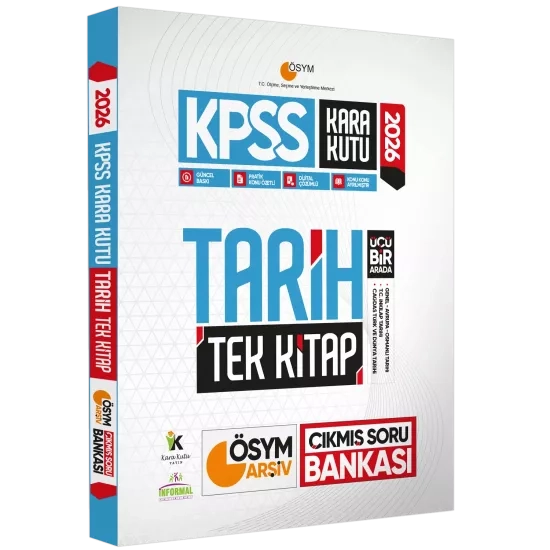 2026 KPSS GK Tarih Coğrafya Vatandaşlık Kara Kutu Soru Bankası ve Manifesto Branş Deneme 6lı Seti