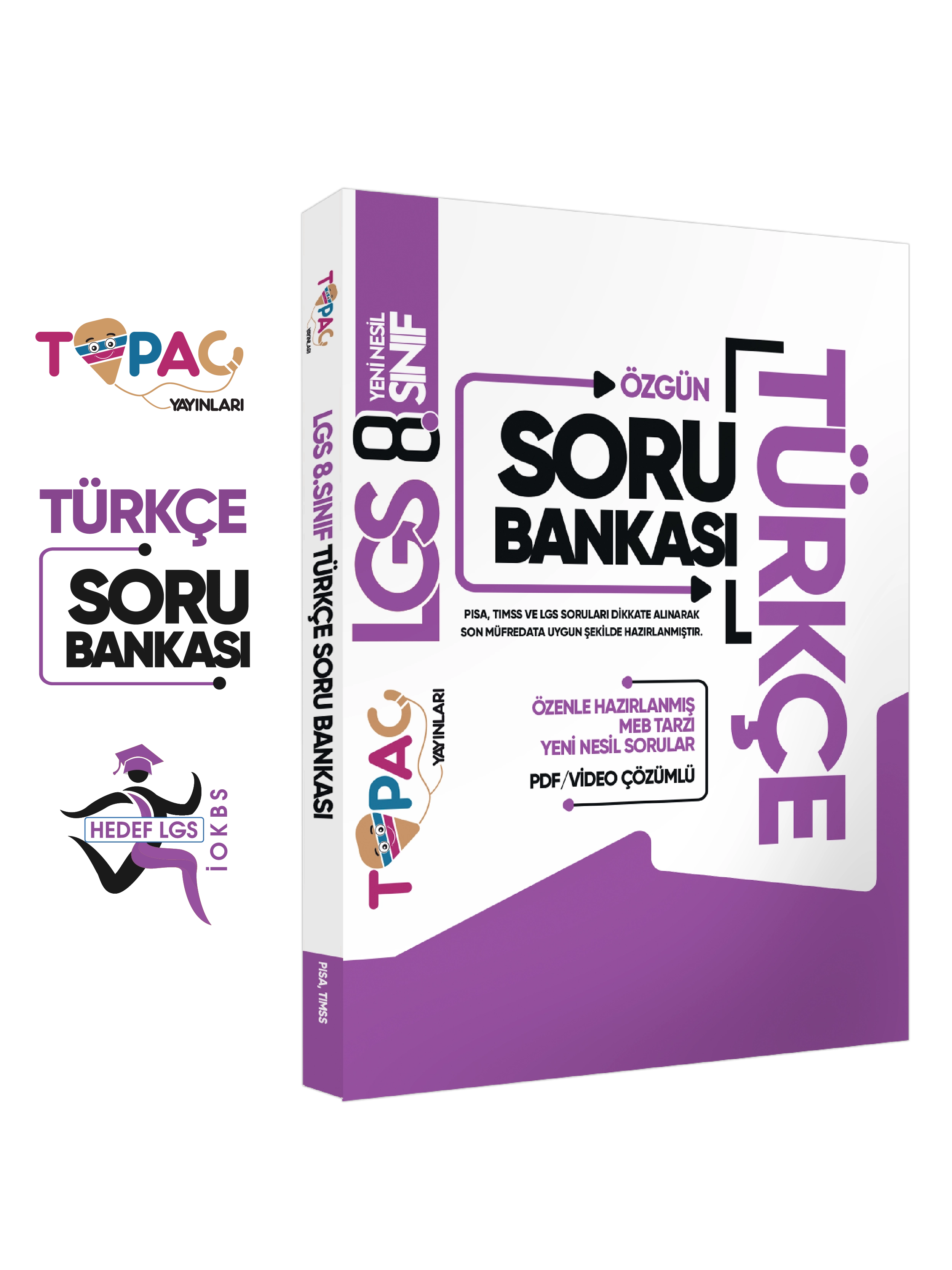 2027 8.Sınıf LGS Topaç Yayınları Türkçe Yeni Nesil Soru Bankası PDF/Video Çözümlü