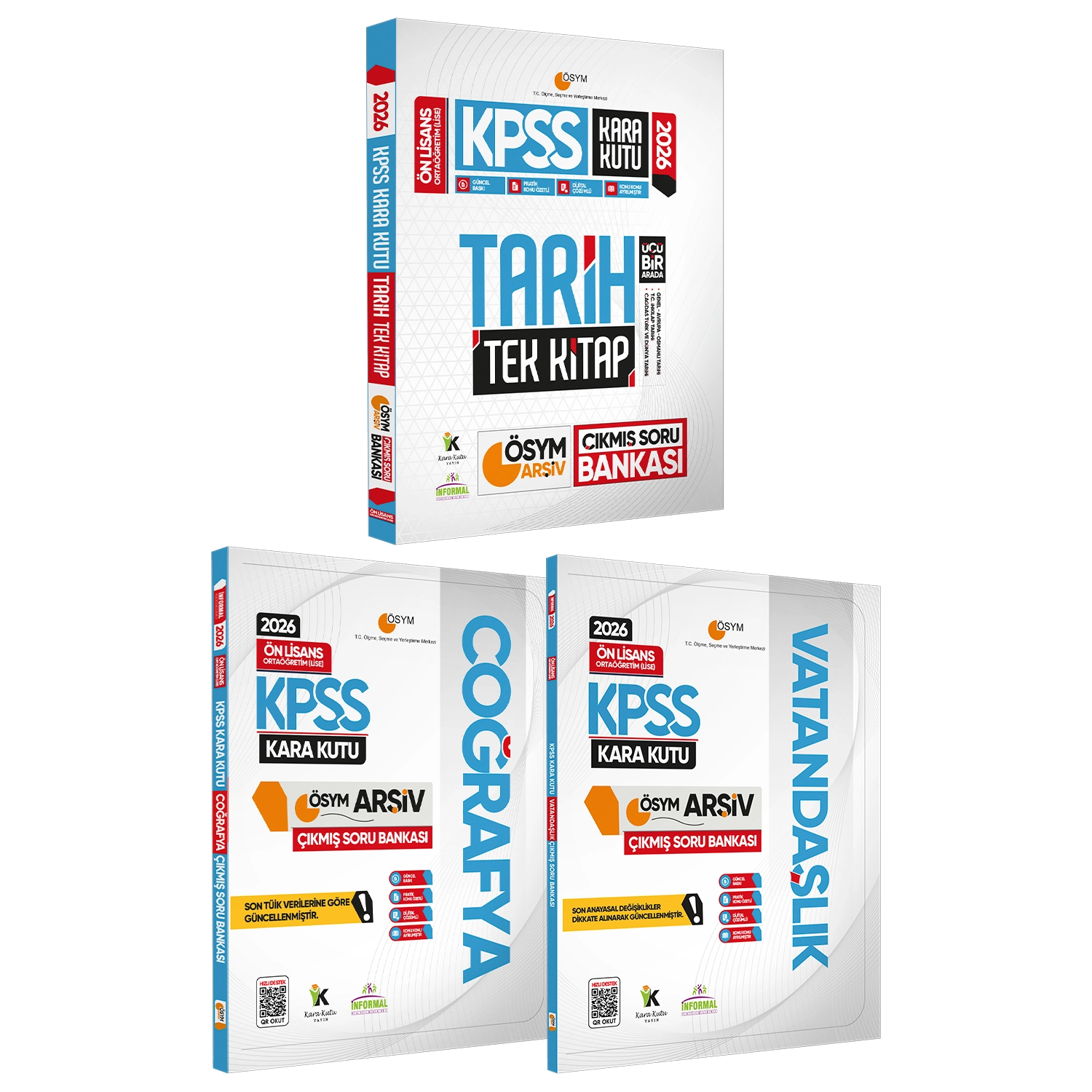 2026 KPSS Önlisans GK Kara Kutu TEKLİ KİTAP SET ÖSYM Çıkmış Soru Bankası Konu Özetli Dijital Çözümlü