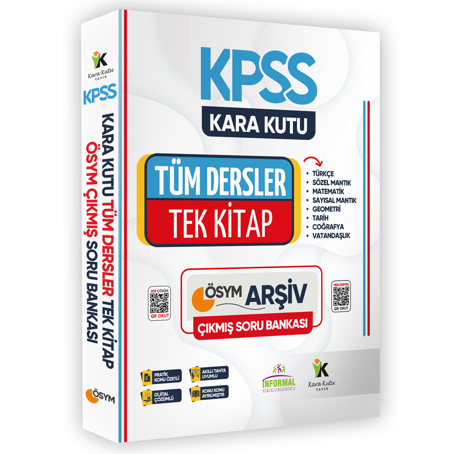 KPSSnin Kara Kutusu TÜM DERSLER TEK KİTAP Genel Yetenek Genel Kültür Konu Konu Soru Bankası