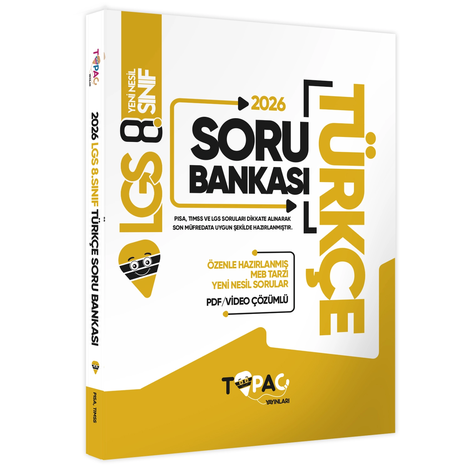 2026 8.Sınıf LGS Topaç Yayınları Türkçe Yeni Nesil Soru Bankası PDF/Video Çözümlü