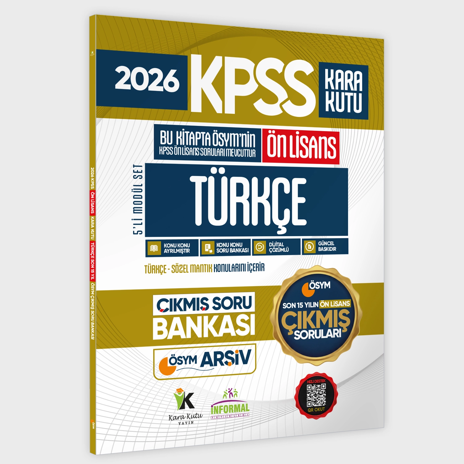 2026 FULLÖnLisans KPSS Kara Kutu ÖSYM Çıkmış Soru Bankası 5li Modül Set Son 15 Yıl (Sadece Ön Lisans)