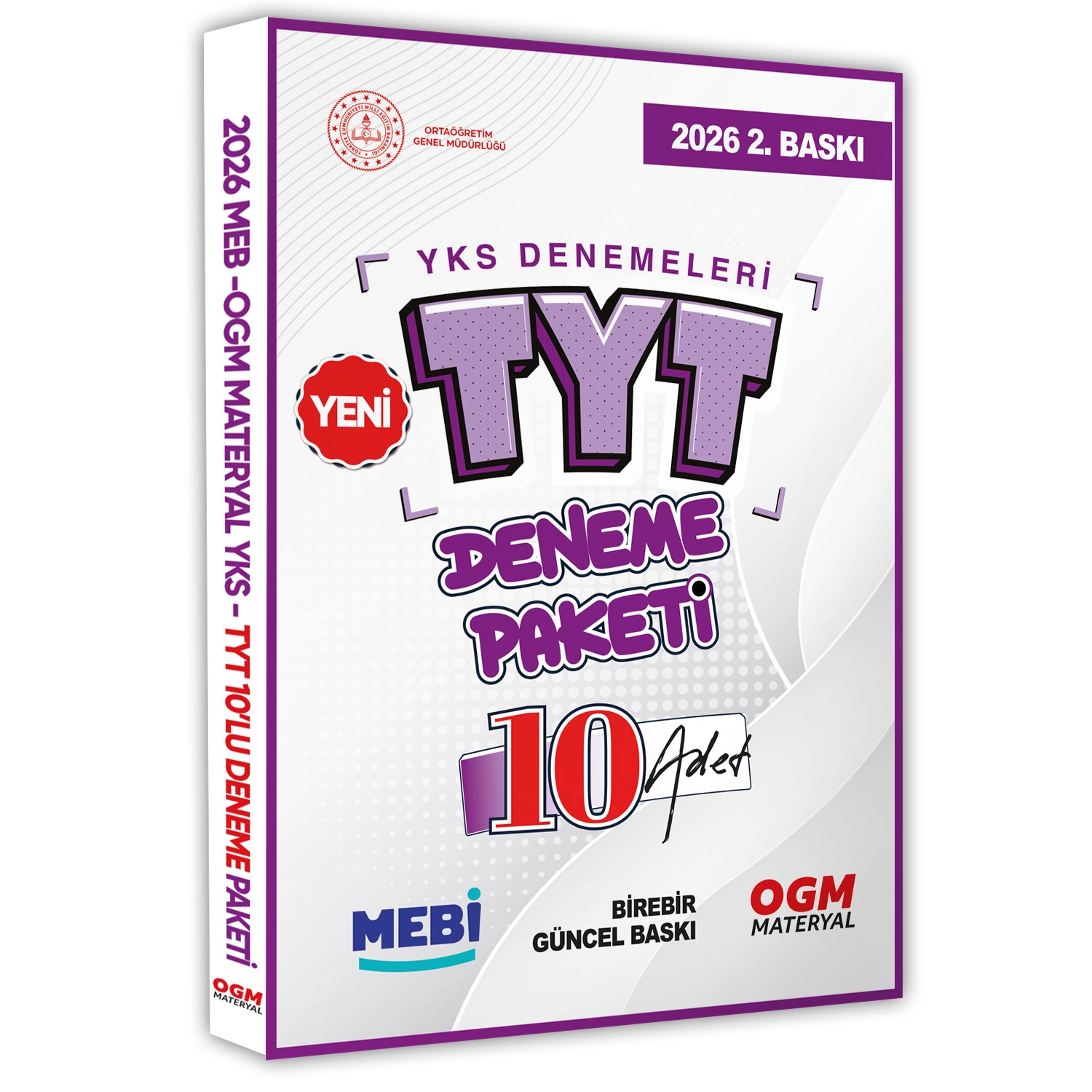 YKS-TYT MEBİ OGM Deneme Paketi Güncel 10lu Fasikül (Deneme Paketi) BASKI ÜCRETİ