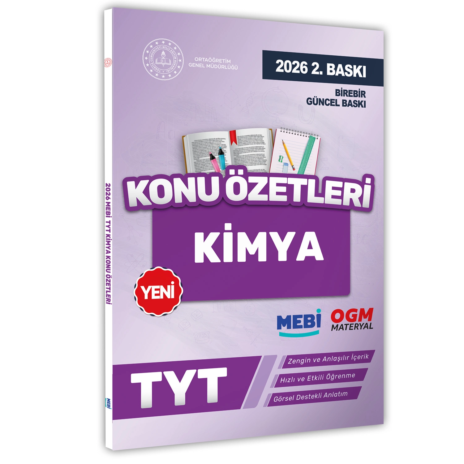 2026 YKS-TYT MEBİ-OGM Kimya Pratik Konu Özet Kitabı RENKLİ A4 Boyut Görsel Destekli BASKI ÜCRETİ