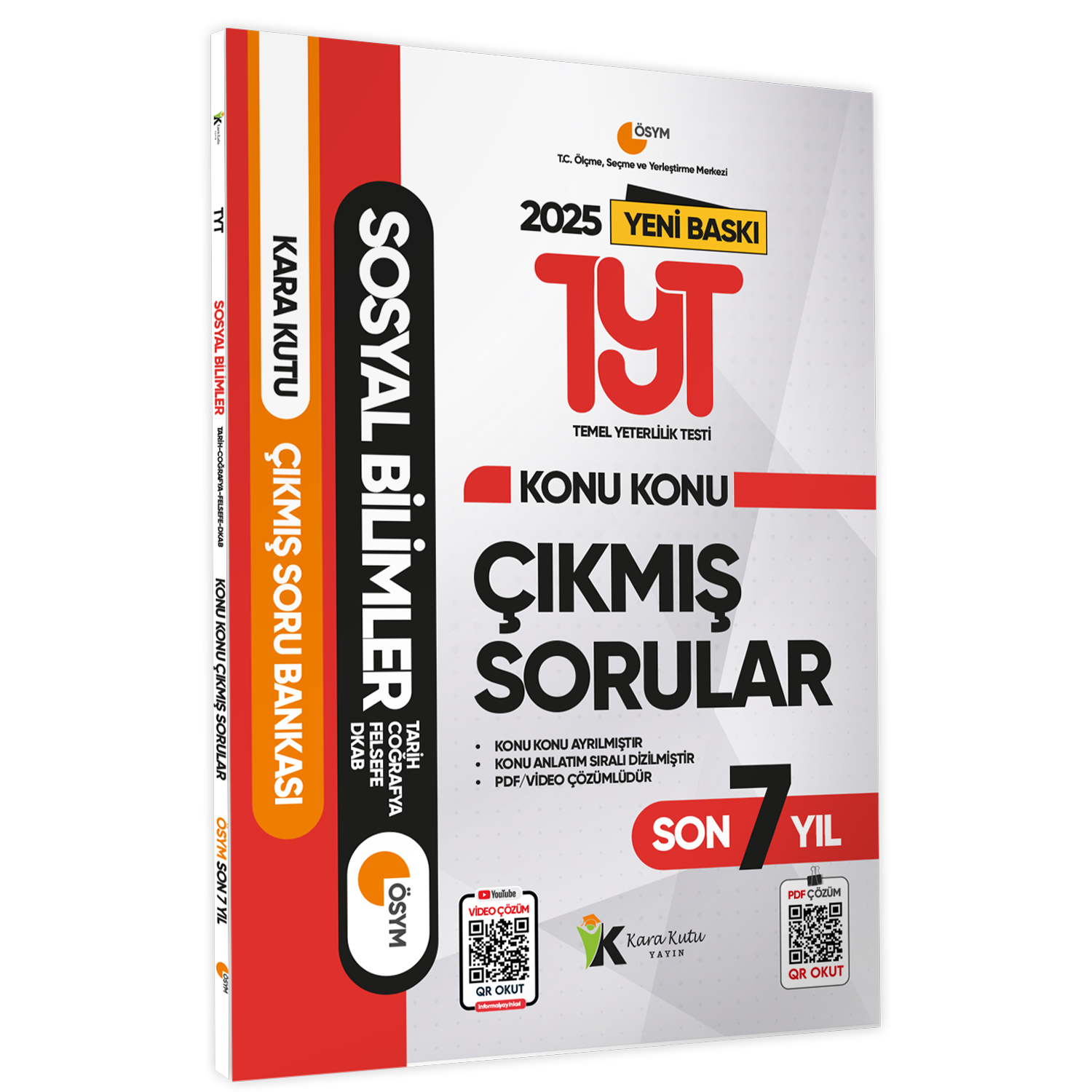 2025 TYT Kara Kutu ÖSYM Çıkmış Soru Havuzu Bankası SAYISAL ALTIN SET Konu Özetli Video/PDF Çözümlü
