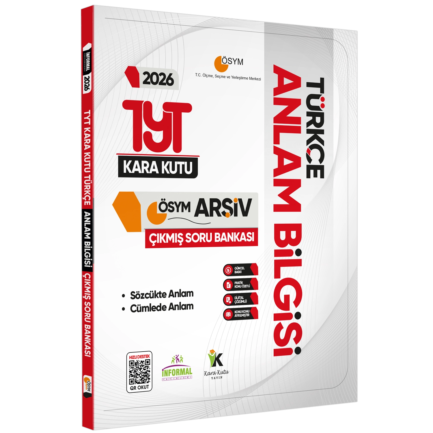 2026 TYT Türkçe Kara Kutu ÖSYM Çıkmış Soru Bankası 5li Altın Set Konu Özetli Dijital Çözümlü